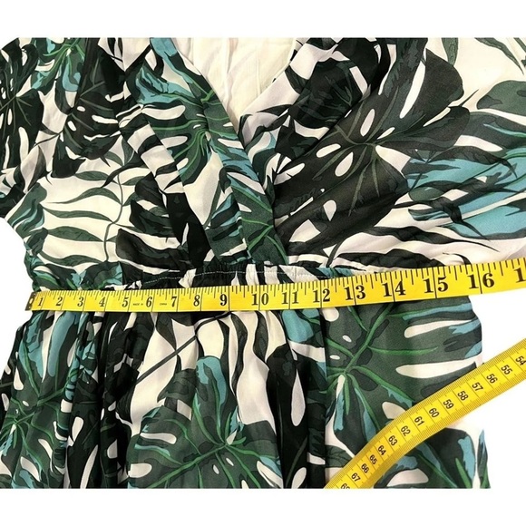 Meghan Los Angeles Sunset Dress- Palm‎ Beach Green sz LARGE NWT - Picture 7 of 9